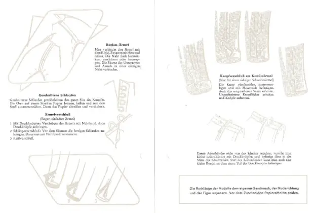 Patrones de ropa de Alemania. Tal vez esto ayude con la definición de tamaño y patrones de construcción.