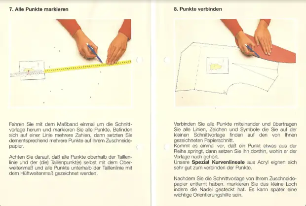 Corak pakaian dari Jerman. Mungkin ini akan membantu dengan definisi saiz dan corak bangunan.