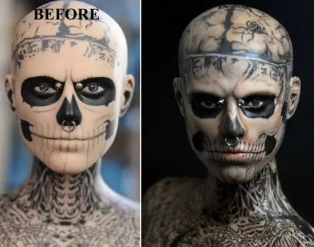 Rick Genest. Publikováno uživatelem: Noel Cruz.