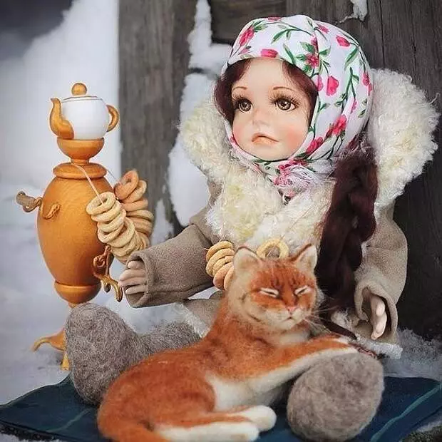 Dolls út it Russyske doarp fan Irina Shcherbakova. Hjir is de feardigens!