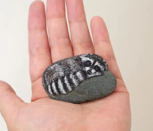 Ini hanya sihir: Jepun membuat batu dalam haiwan yang mempesonakan, seni, batu, ringan, lukisan, jepun
