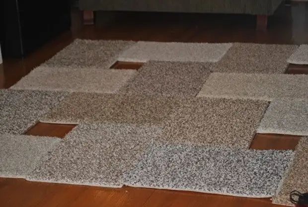 Agulla fácil e só fai unha gran alfombra de mosaico para a casa