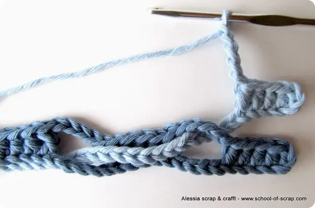 ຖັກໂຮງຮຽນຂອງໂຮງຮຽນ crochet stitch tutorial tutorial (ຄື້ນ stitch)