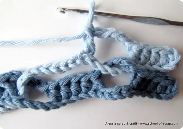 Tutoriel de point de croche à tricoter eccoche au crochet ONDA (point de vague)