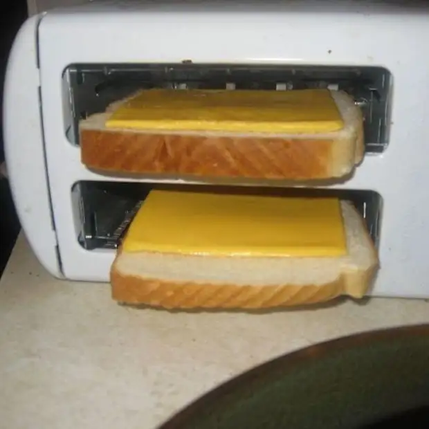 Sandwiches mit Käse.