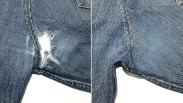 Cómo hacer que cualquier agujeros y pérdidas en jeans.