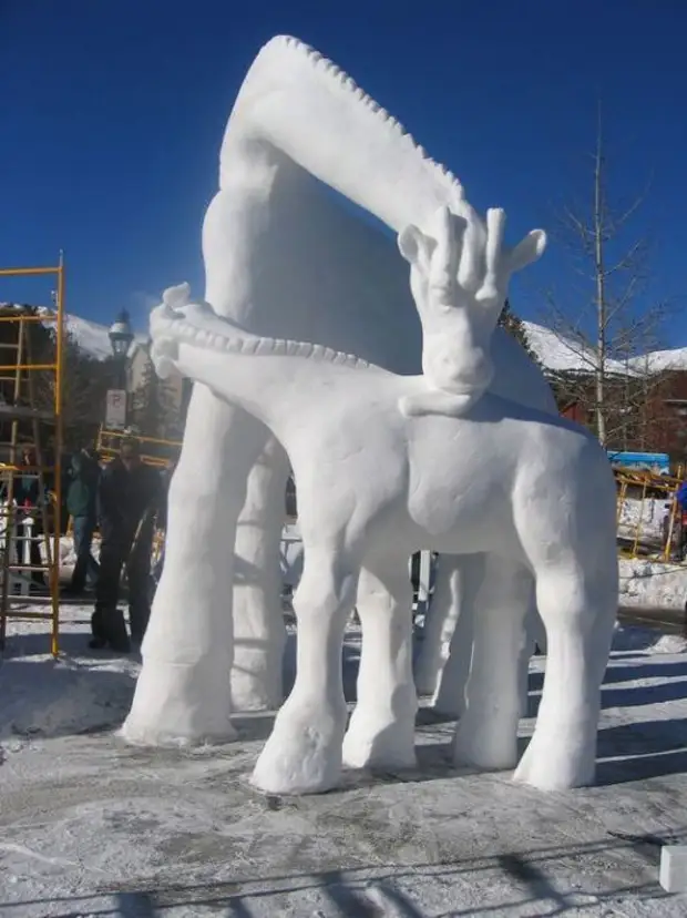Sculptures de neige (53 photos)