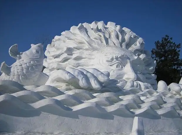 Snow Sculpturas (53 fotoj)