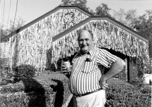 John Milkovich - the creator of the house of beer cans