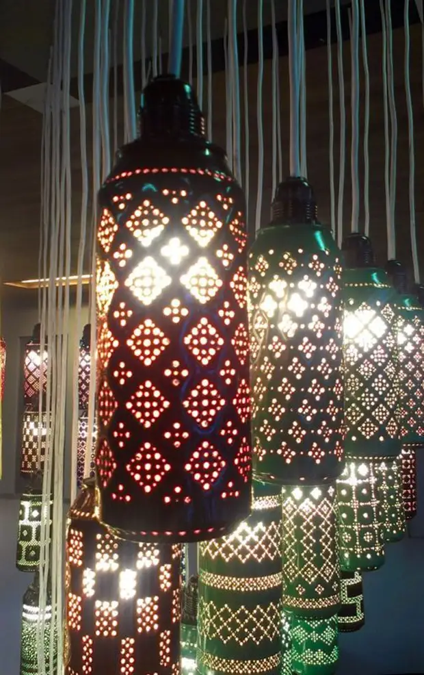 لامپ - صنایع دستی از قوطی های آبجو
