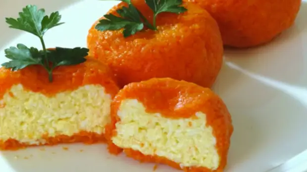 New Year's appetizer "Mandarinka" - a new dish that fulfills the desires!