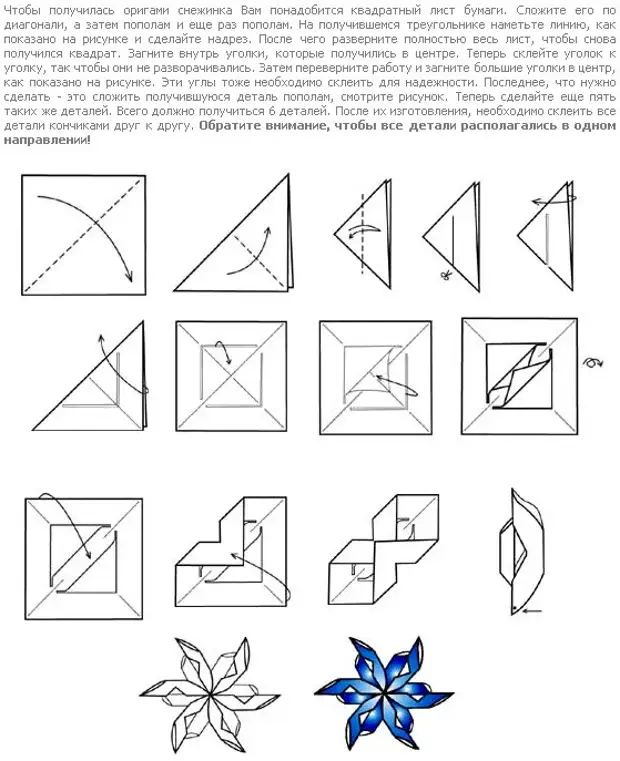 Volumetric snowflakes of paper with their own hands: Step-by-step instructions