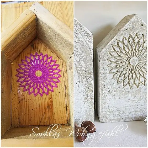 I-Smillas Wohnsefl: DIY: Betonhduser Mit un Ohne Schnickschnack: