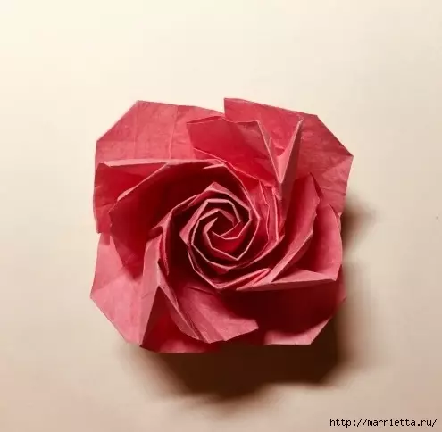 Rozo en papero origami (12) (495x484, 99kb)