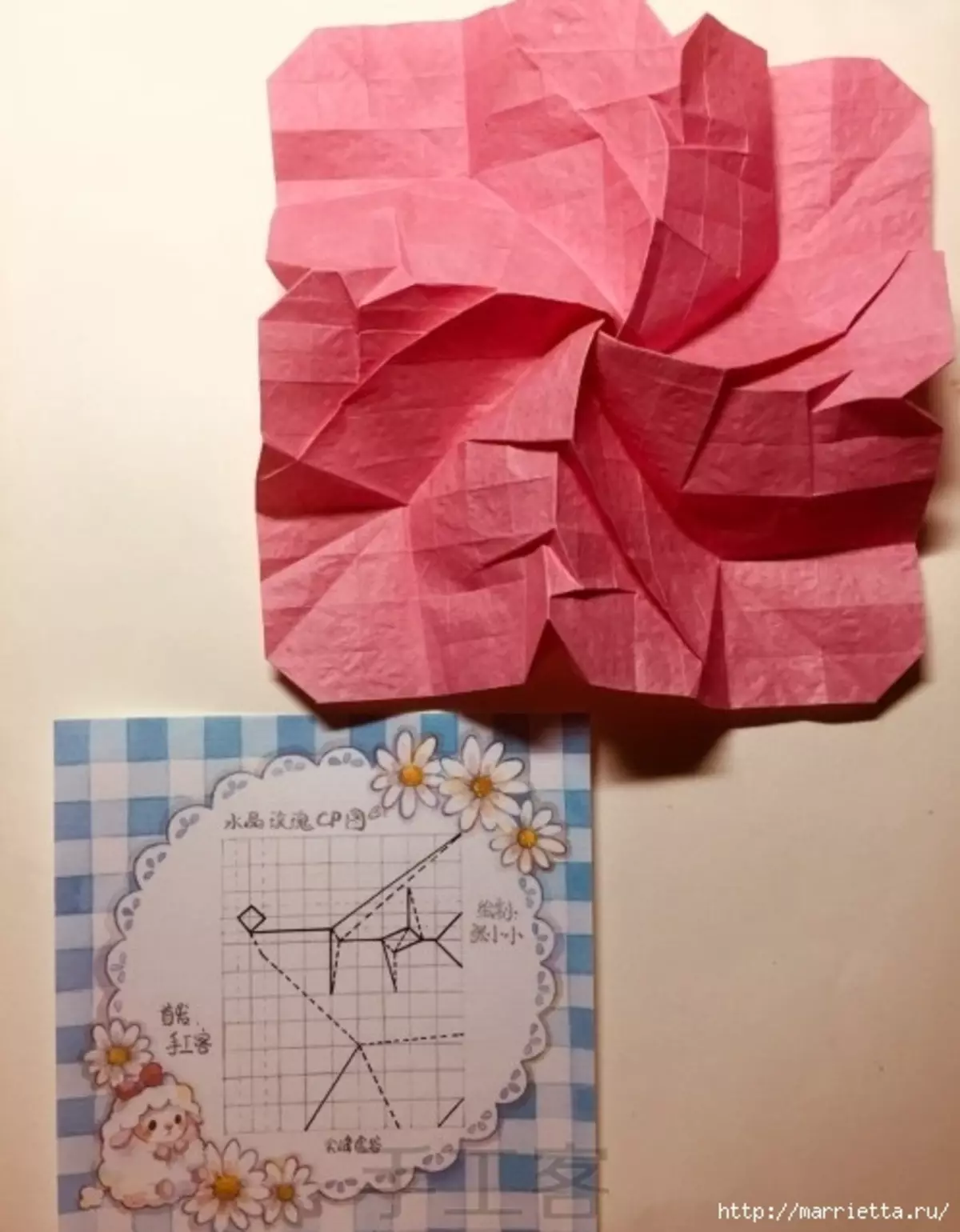 ვარდების ქაღალდი origami (6) (498x639, 166KB)