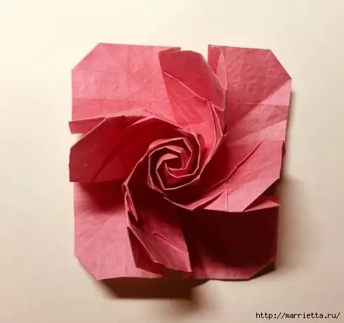 Қағаз оригамидегі раушан (7) (7) (490x461, 96KB)