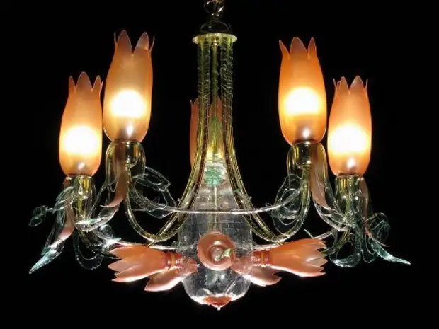 Candelabre de sticle de plastic