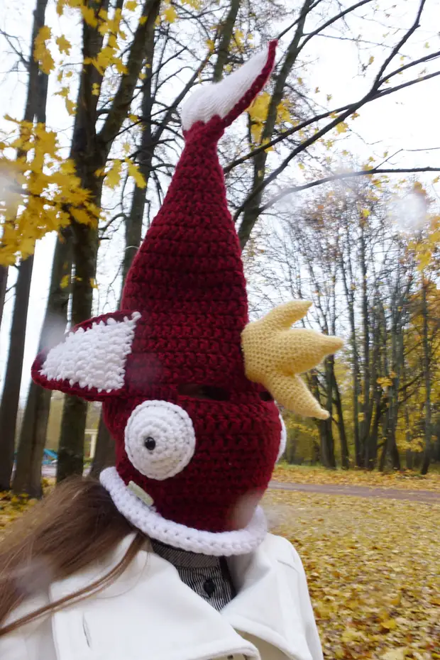 CAP-FISH TXANODUN HAT, CROCHET, JATORRIAK, Nire, Luzea, Orratza Prozesurik gabe, MagicArp, Pokemon