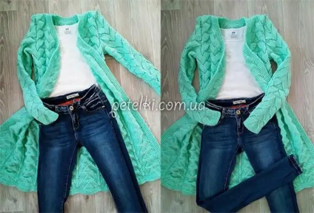 Emerald Cardigan ace. Cum să tricot.