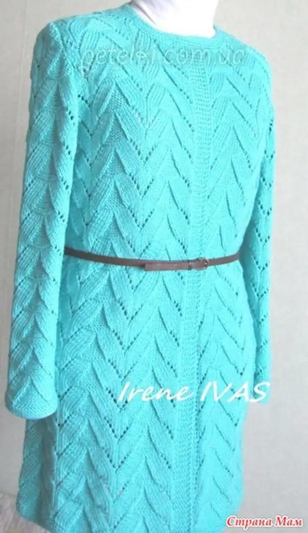 Aghi di cardigan smeraldo. Come maglia