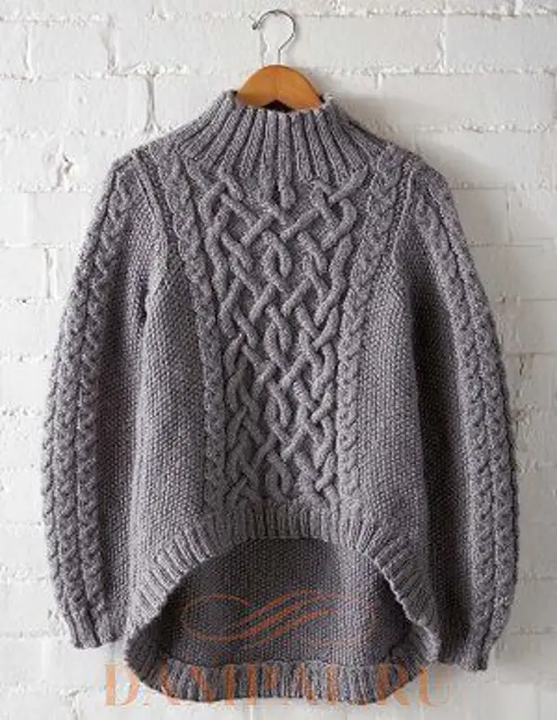 плетени пуловер