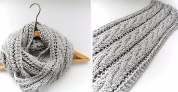 Knit a very soft and stylish scarf stern knitting needles