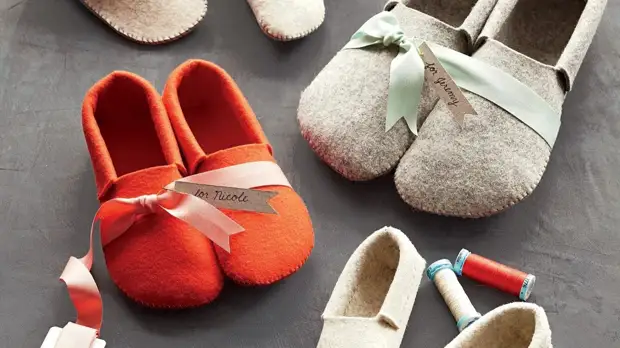 Home Slippers Gawin ito sa iyong sarili: 6 Master Classes.