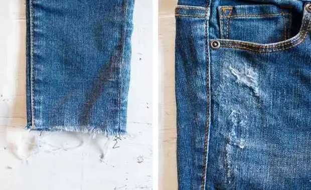 Wie kann man stilvolle zerrissene Jeans machen?