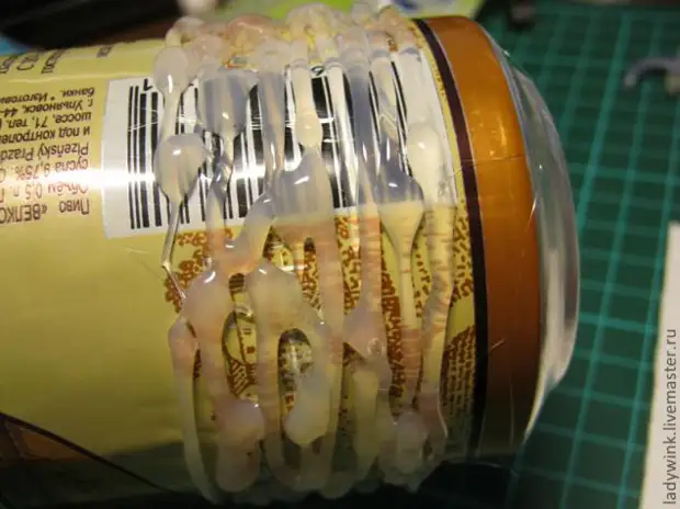 Bracelet with an adhesive gun