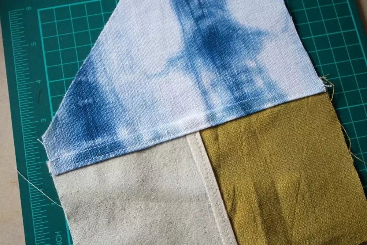 Idee: Hoe een patchwork-doek te verzamelen, zorgvuldig uit het gezicht en met een binnenkant