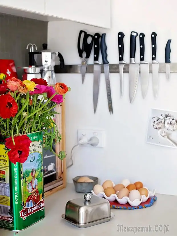 Ideas of safe storage knives in the kitchen