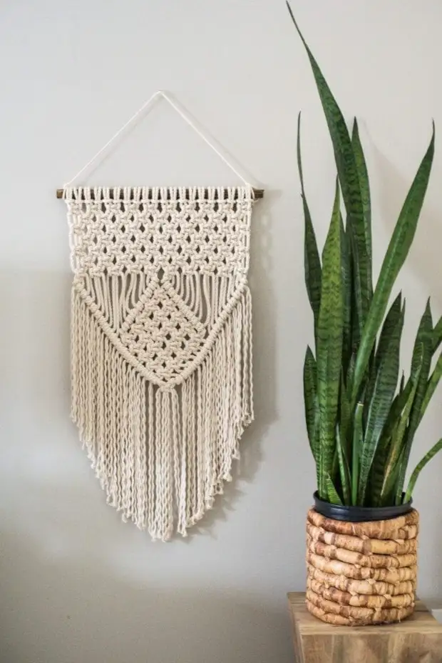 Macrame nan kontanporen: solisyon dekorasyon élégance