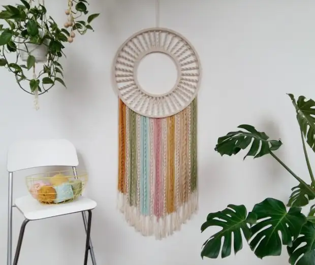 Macrame v sodobnem: elegantne raztopine dekor