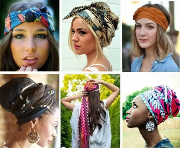 Summer: Fashionable options, how to wear a scarf