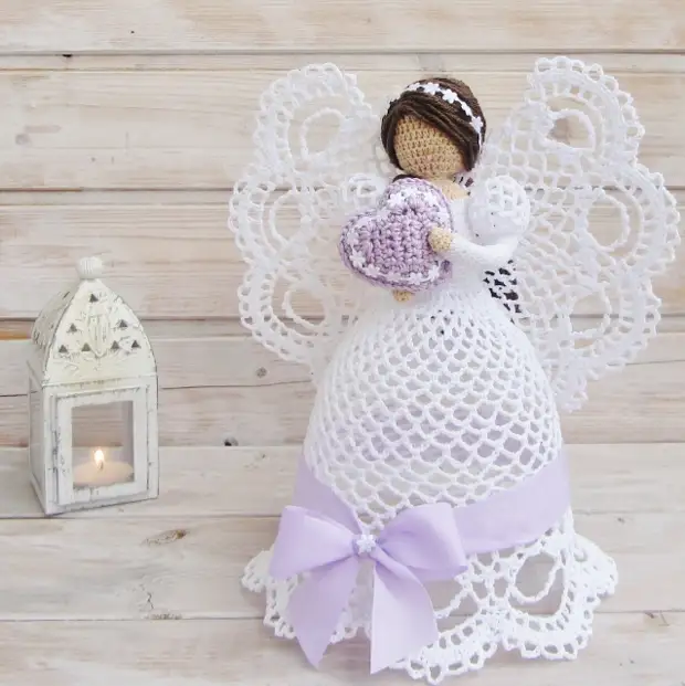 The most beautiful openwork angels crochet