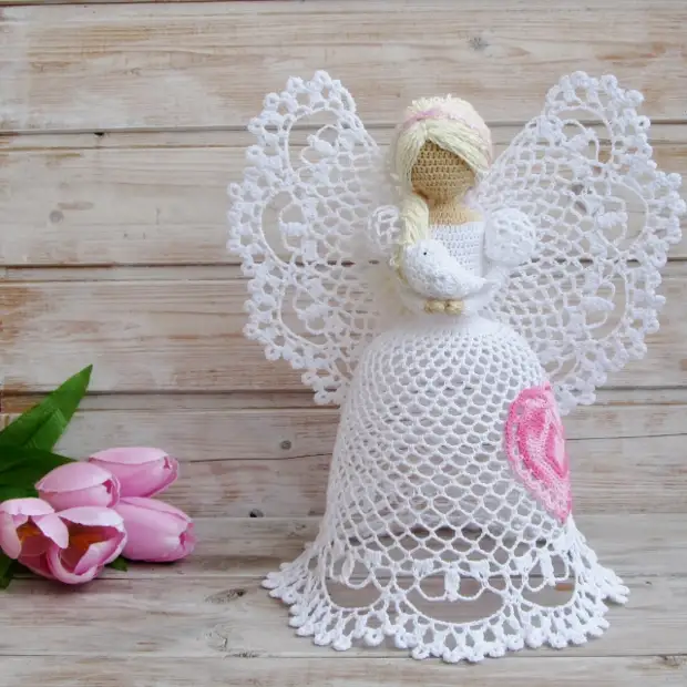 De vakreste Openwork Angels heklet