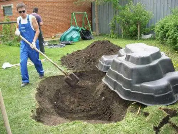 As 'n bak, gebruik plastiekhouer