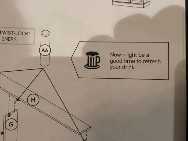 有趣的說明：做到它是如何寫的