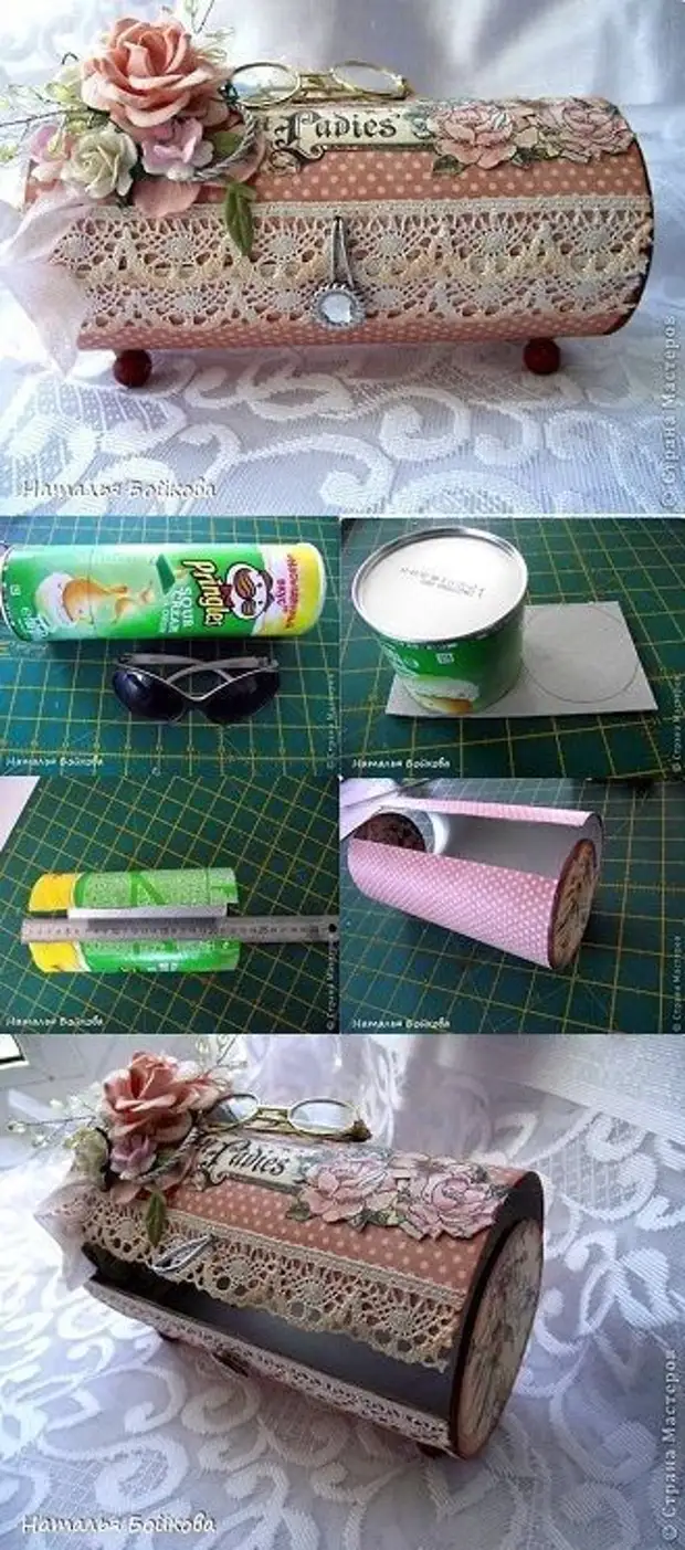 กล่องวินเทจ Pringles DIY: