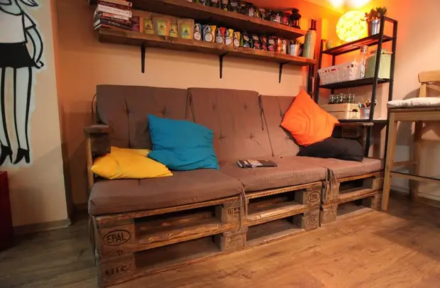 Furniture from pallet photo