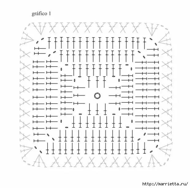 Heklað kjól frá svörtum ferningum með hvítum gjörvulegur (2) (502x498, 113kb)