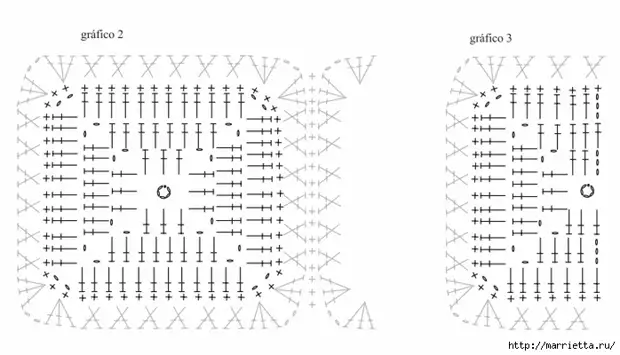 Crochet Kleed vu schwaarze Quadratë mat wäisse Racken (4) (700x400, 149kb)