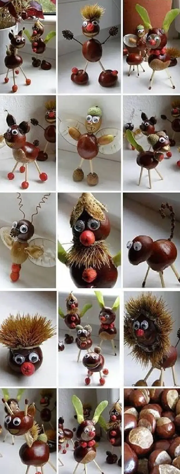 Autumn Crafts kubva kuChestnuts