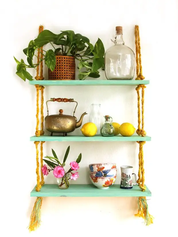 DIY-Rope-shelf