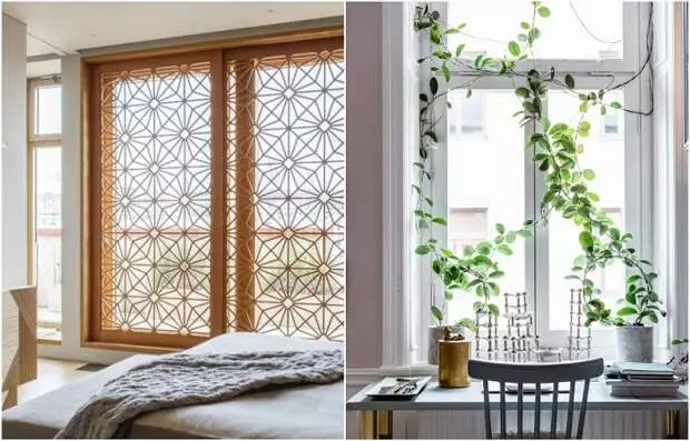 10 idéer än ersätta klassiska gardiner på fönstren för att få en WOW-effekt