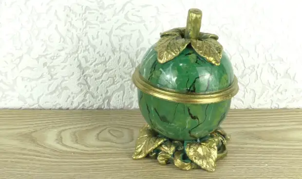 Cách đúng! Hộp Malachite với bàn tay của riêng bạn từ các vật liệu đơn giản nhất