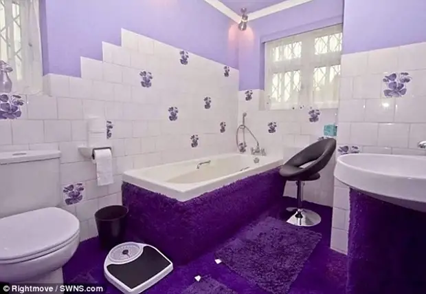 Purple House, in England, Design, Inside, In Purple Tones