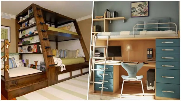 20 idees magnífiques que una llitera que pot estalviar espai a l'apartament