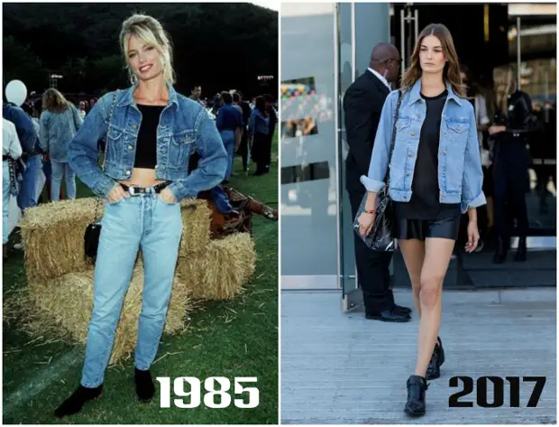 Jaket dị mfe nke denim.