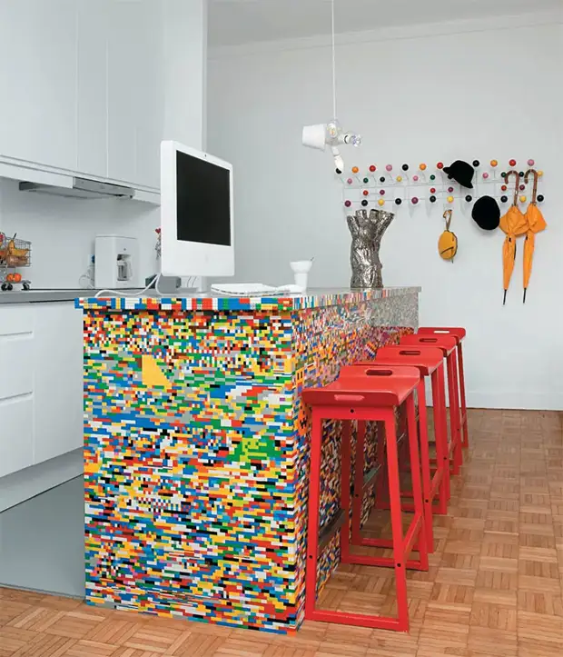 Kuchynský dizajn decor brilantné tipy, dizajnér, lego